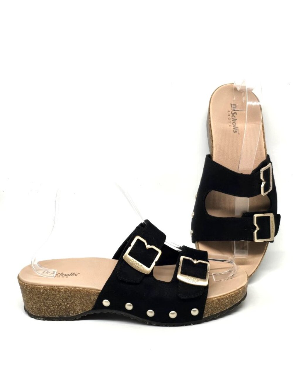 Dr. Scholl's Original Win Flex Black Slide Sandals Shoes Women's Size 7M